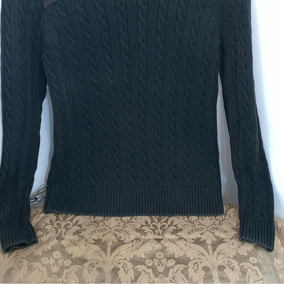 525 America Cable Knit Shoulder Patch Sweater - Picture 6 of 9